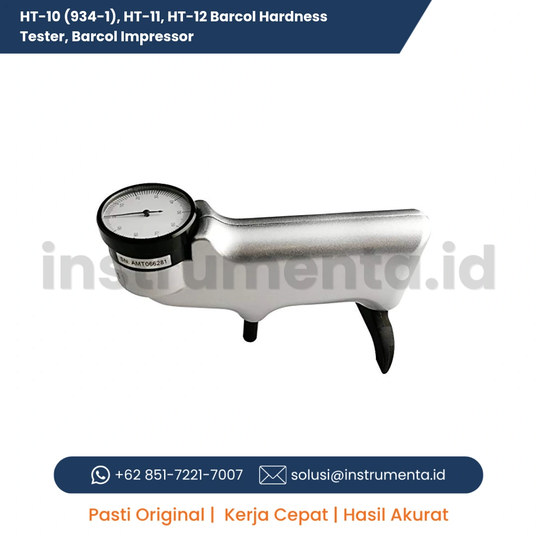 Official Supplier HT-10 (934-1), HT-11, HT-12 Barcol Hardness Tester Alat Ukur Kekerasan Aluminium dan Fiberglass Digital Genggam
